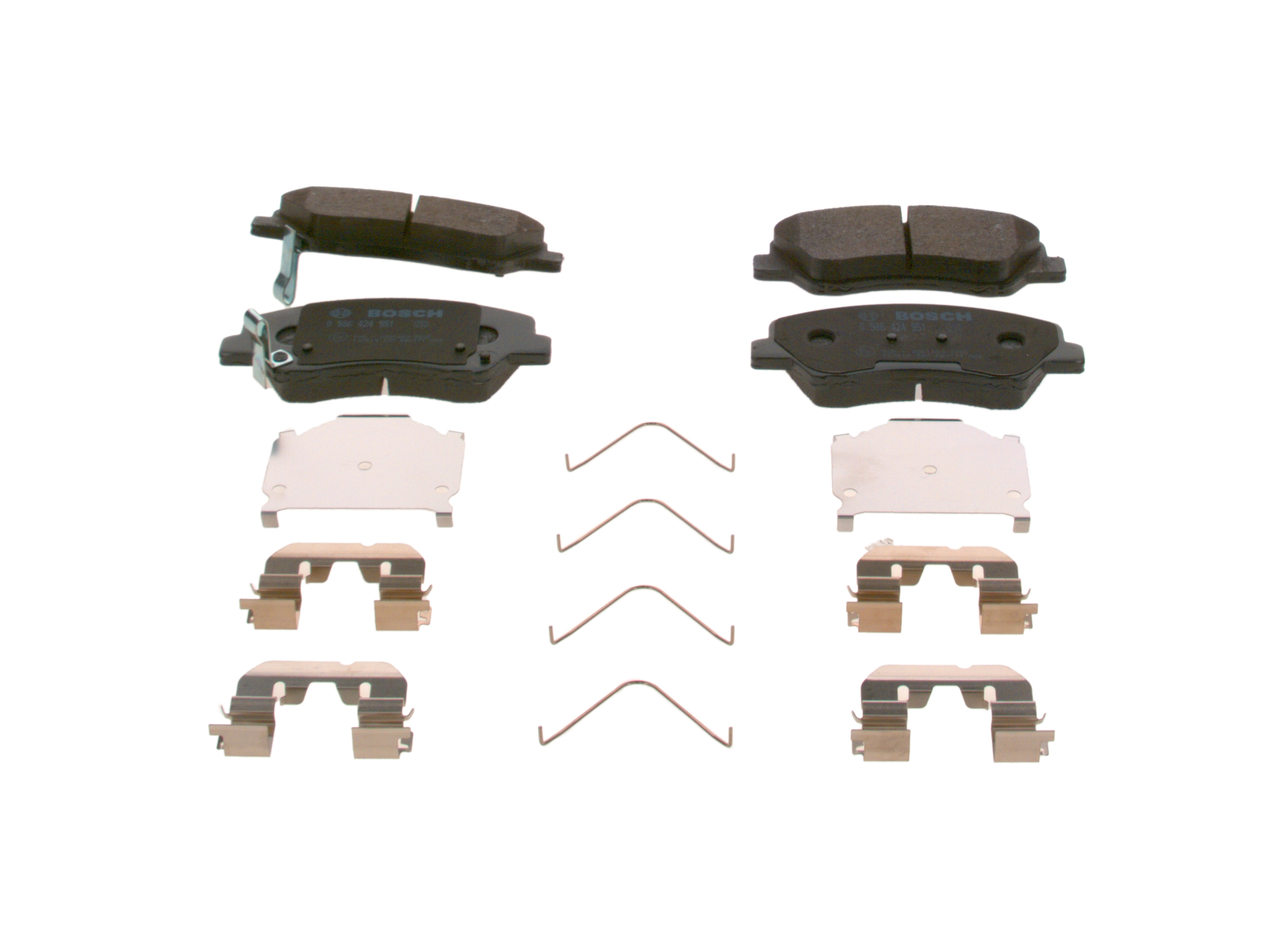 Juego de pastillas de freno 0 986 424 951 BOSCH HYUNDAI i20 III (BC3, BI3) 1.0 T-GDi 2023 120 cv