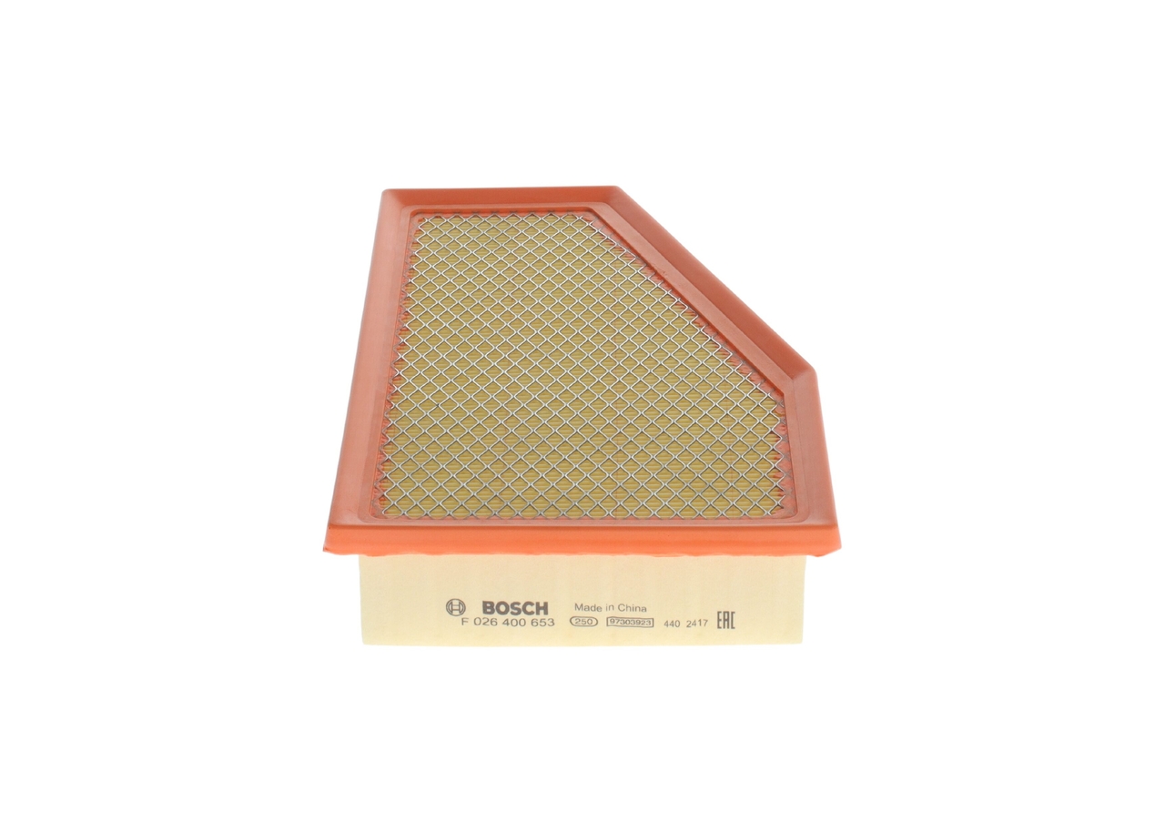 BOSCH | Luftfilter Filterindsats F 026 400 653 JEEP Cherokee V (KL) 2014 billig online