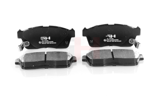 Bremsbeläge GH-410703 GH 04465B1010 mit akustischer Verschleißwarnung