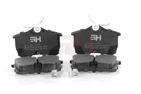 Número OEM 4254 17 - Juego de pastillas de freno GH-411203 SEAT, RENAULT, AUDI, PEUGEOT, FORD