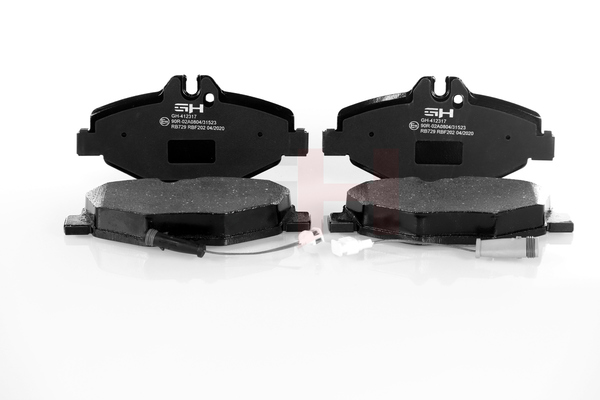 Numéro OEM 004 420 87 20 - Plaquettes de frein GH-412317 MERCEDES-BENZ, FIAT, SMART