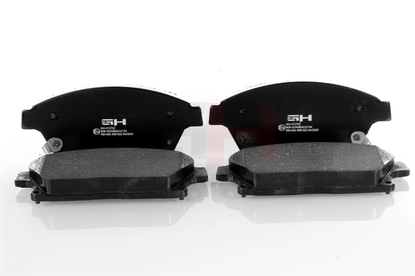 Bremsbeläge GH-412702 GH 1605263 mit akustischer Verschleißwarnung, mit Zubehör