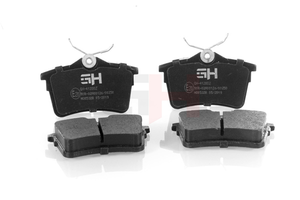 Número OEM 16 11 837 980 - Pastilhas de travão GH-412802 VW, PEUGEOT, AUDI, CITROËN, SEAT