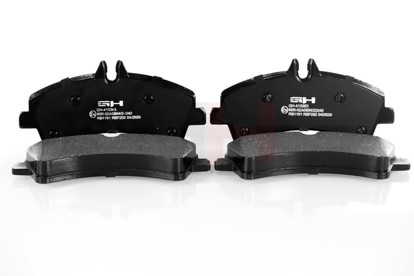 Numéro OEM 2E0 698 451 B - Plaquettes de frein GH-413363 AUDI, MERCEDES-BENZ, SEAT, SKODA, PORSCHE