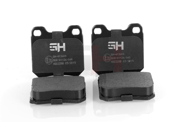 Numéro OEM 1 80 6A6 - Plaquettes de frein GH-413604 PEUGEOT, CITROËN, AUDI, OPEL, SEAT