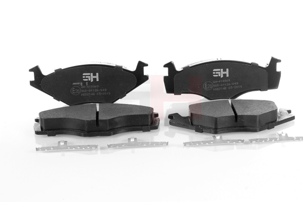 Numéro OEM 191 698 151 C - Plaquettes de frein GH-419969 AUDI, NISSAN, SEAT, SKODA, PORSCHE