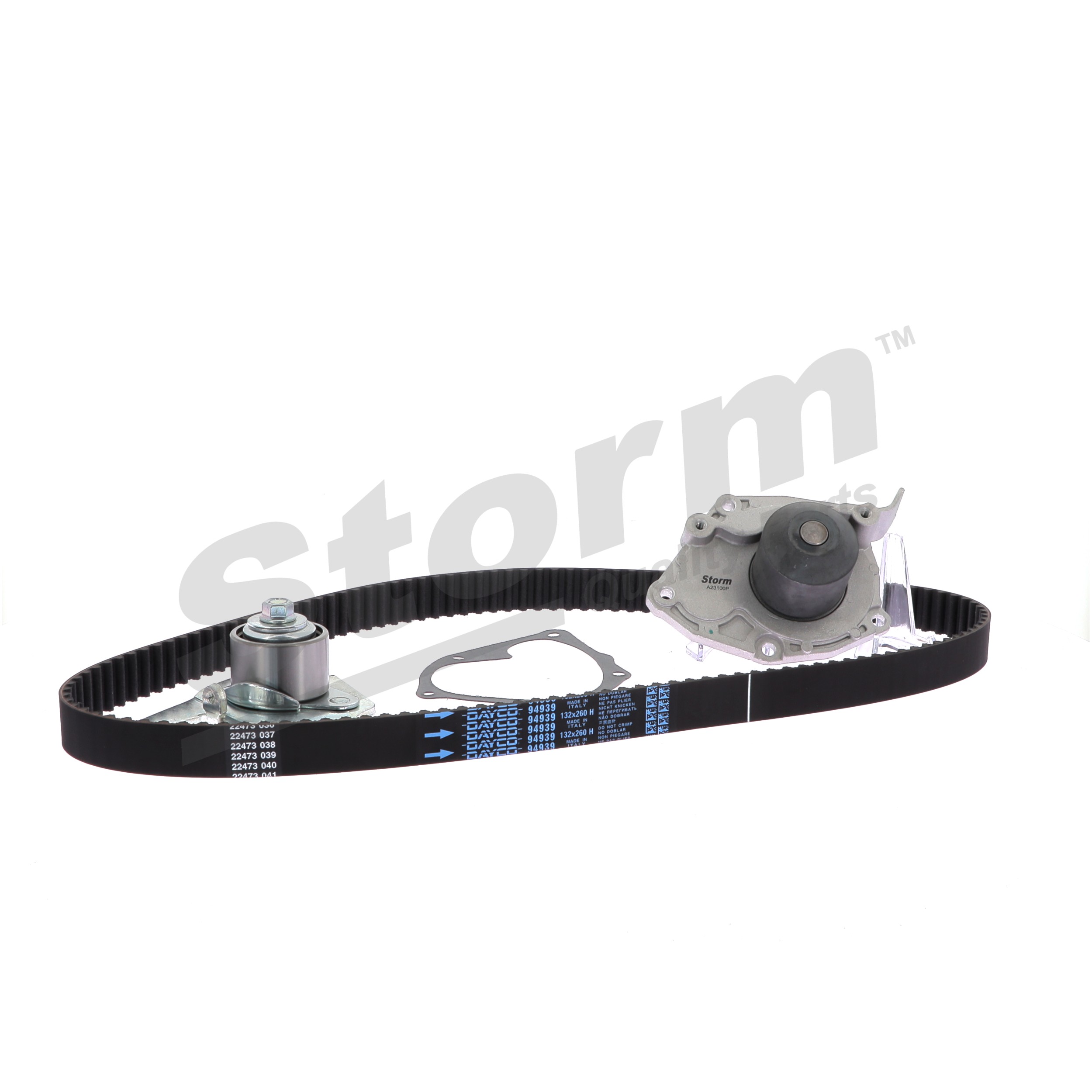 Zahnriemensatz mit Wasserpumpe 5550597KP STORM QUALITY PARTS NISSAN Primastar Bus (X83) 1.9 dCi 100 2014 101 PS