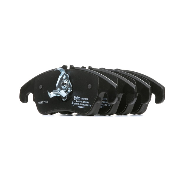 Número OEM 8K0 698 151 H - Juego de pastillas de freno 302412 SEAT, AUDI, FORD, SKODA, PORSCHE