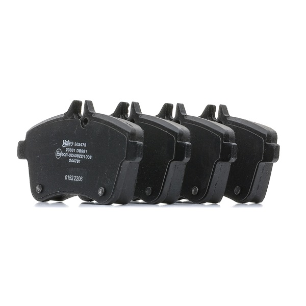 Número OEM 169 420 08 20 - Juego de pastillas de freno 302475 MERCEDES-BENZ, JAGUAR