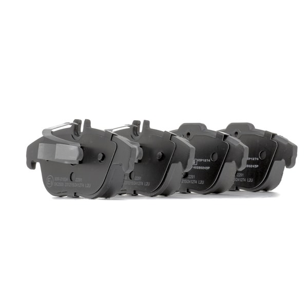Bremsbeläge 402B0245P RIDEX PLUS 0074208520 für Verschleißwarnanzeige vorbereitet, Hinterachse