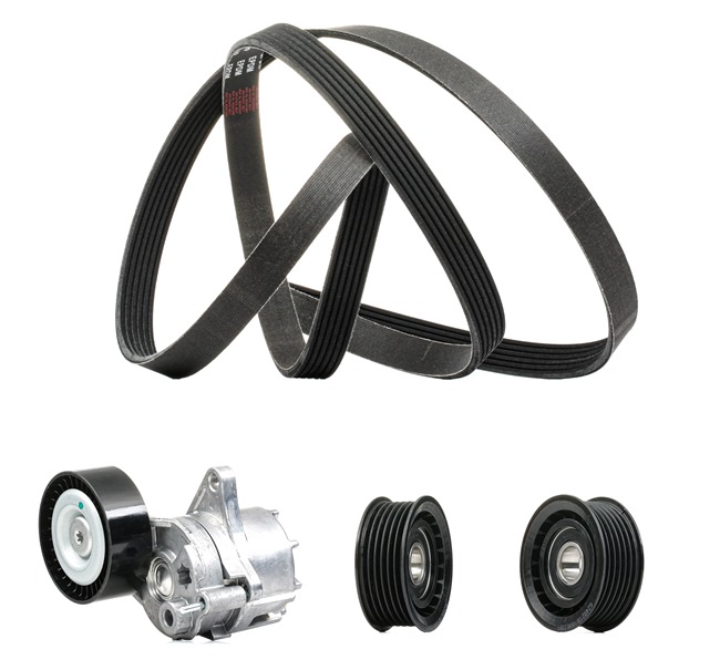Keilrippenriemensatz 542R0043P RIDEX PLUS MERCEDES-BENZ C-Klasse T-modell (S203) C 220 CDI 2.2 (203.208) 2005 150 PS