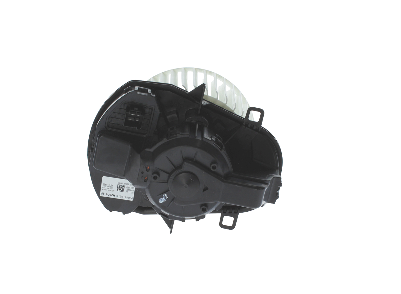 0 130 115 804 BOSCH Electric motor interior blower for left-hand drive vehicles, with integrated regulator