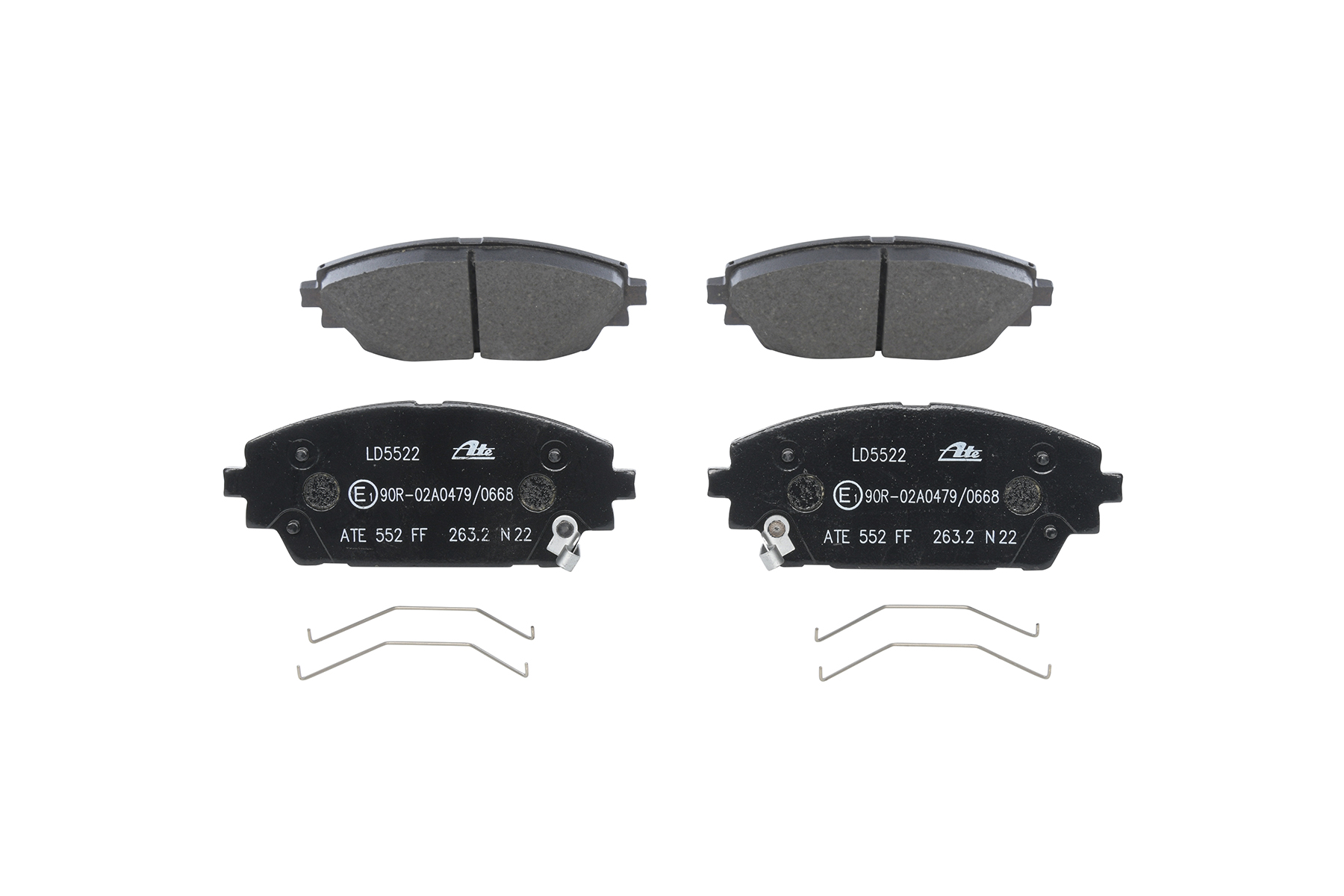 ATE | Kit de pastillas de freno con avisador acústico de desgaste, con accesorios 13.0470-5522.2 MAZDA 3 Hatchback (BP) 2022 baratos online