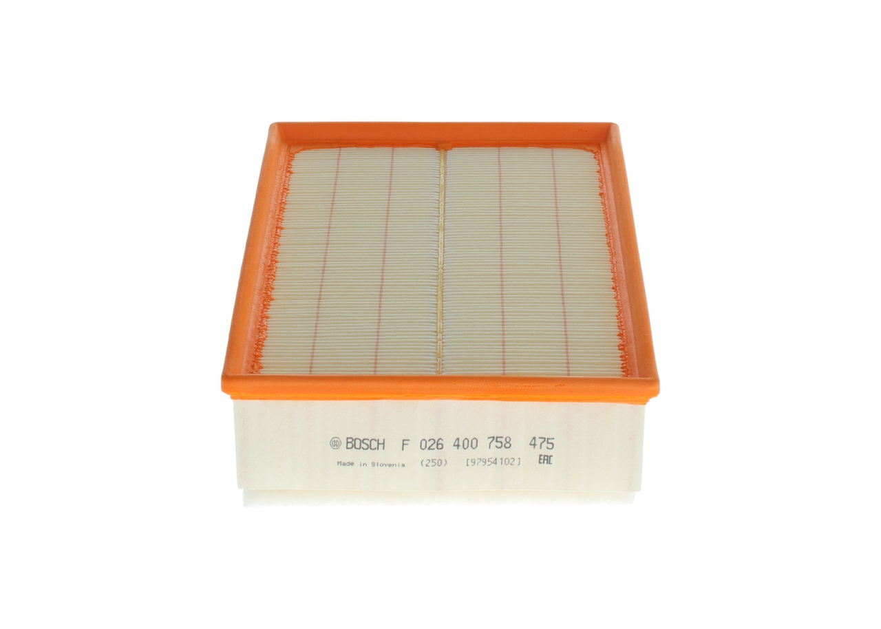 BOSCH F 026 400 758 air filter RENAULT Master III Minibus 2.3 dCi 100 FWD (JV0A, JV0B, JV0G, JV0H) 101hp 2025