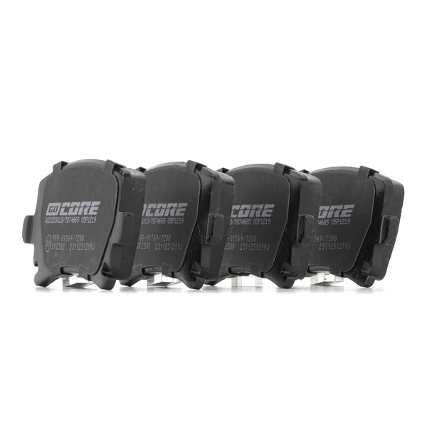 Numéro OEM 3C0 698 451 D - Plaquettes de frein GCD020013 AUDI, SEAT, HONDA, SKODA, PORSCHE
