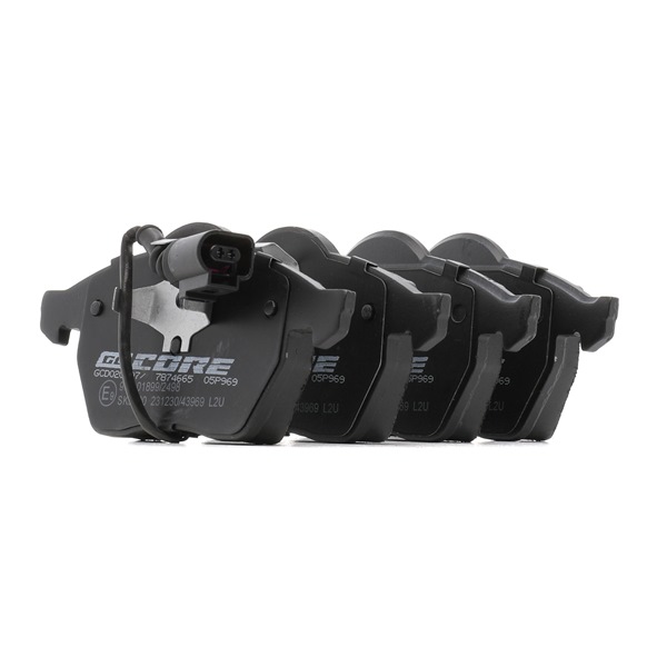 Numéro OEM JZW 698 151 C - Plaquettes de frein GCD020097 AUDI, SEAT, SKODA
