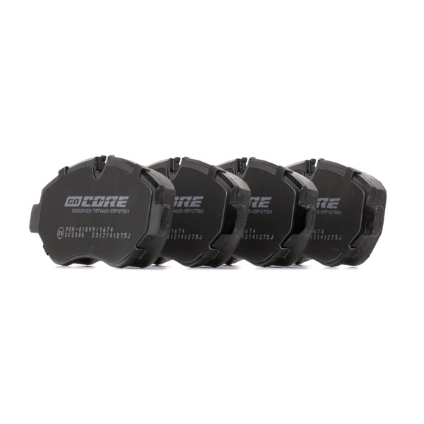 Numéro OEM 005 420 52 20 - Plaquettes de frein GCD020123 MERCEDES-BENZ, SMART