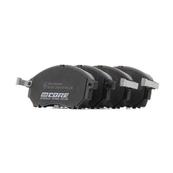 Bremsbeläge GCD020213 goCORE D1060EG51A mit akustischer Verschleißwarnung, Vorderachse