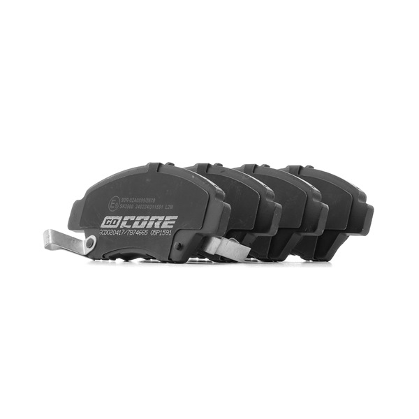 goCORE GCD020417 Bremsbeläge HONDA JAZZ 4 (GK) 1.5 Hybrid (GP5, GP4) 137 PS Benzin/Elektro 2020