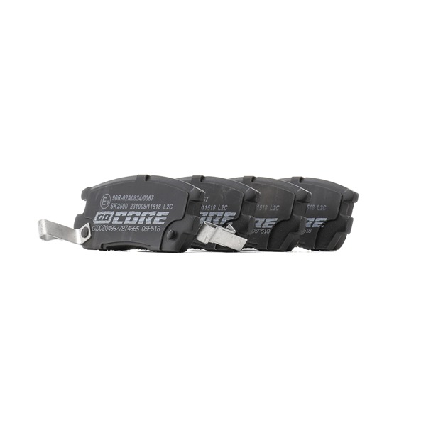 goCORE GCD020499 Bremsbeläge MITSUBISHI PAJERO 2 (V3W, 52W, 54W) 3.0 4WD 154 PS Benzin 1992