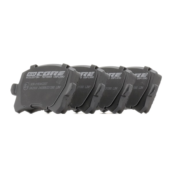 Numéro OEM 3C0 698 451 D - Plaquettes de frein GCD020736 AUDI, SEAT, HONDA, SKODA, PORSCHE