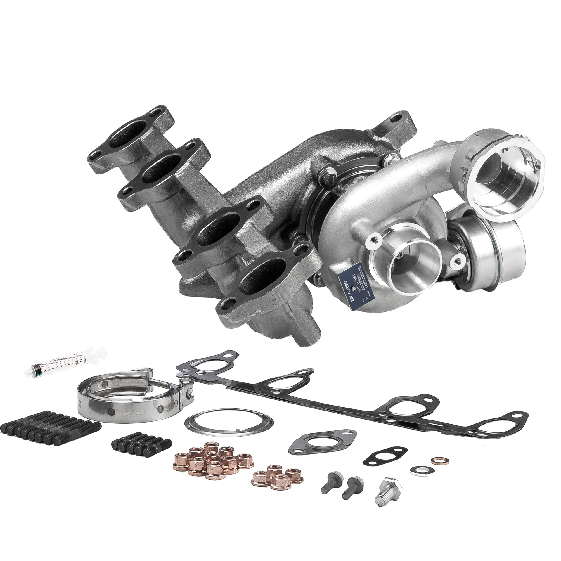 Turbolader BRTX12981M BR Turbo Volkswagen Multivan T5 (7HM, 7HN, 7HF, 7EF, 7EM, 7EN) 1.9 TDI 2008 102 Pk