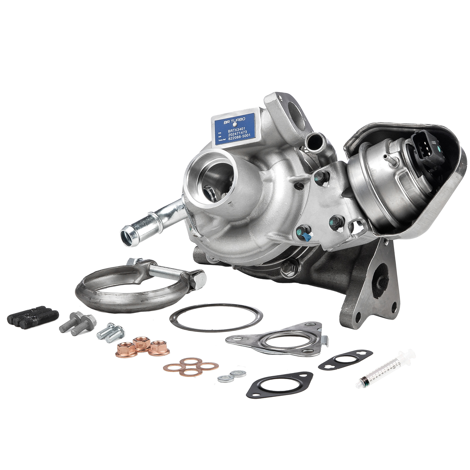 Turbocompressor BRTX3401M BR Turbo FIAT Doblo II Van / Carrinha (263) 1.3 D Multijet (263ZXT1A, 263WXT1A, 263ZYA1A, 263WYA1A) 2021 80 cv