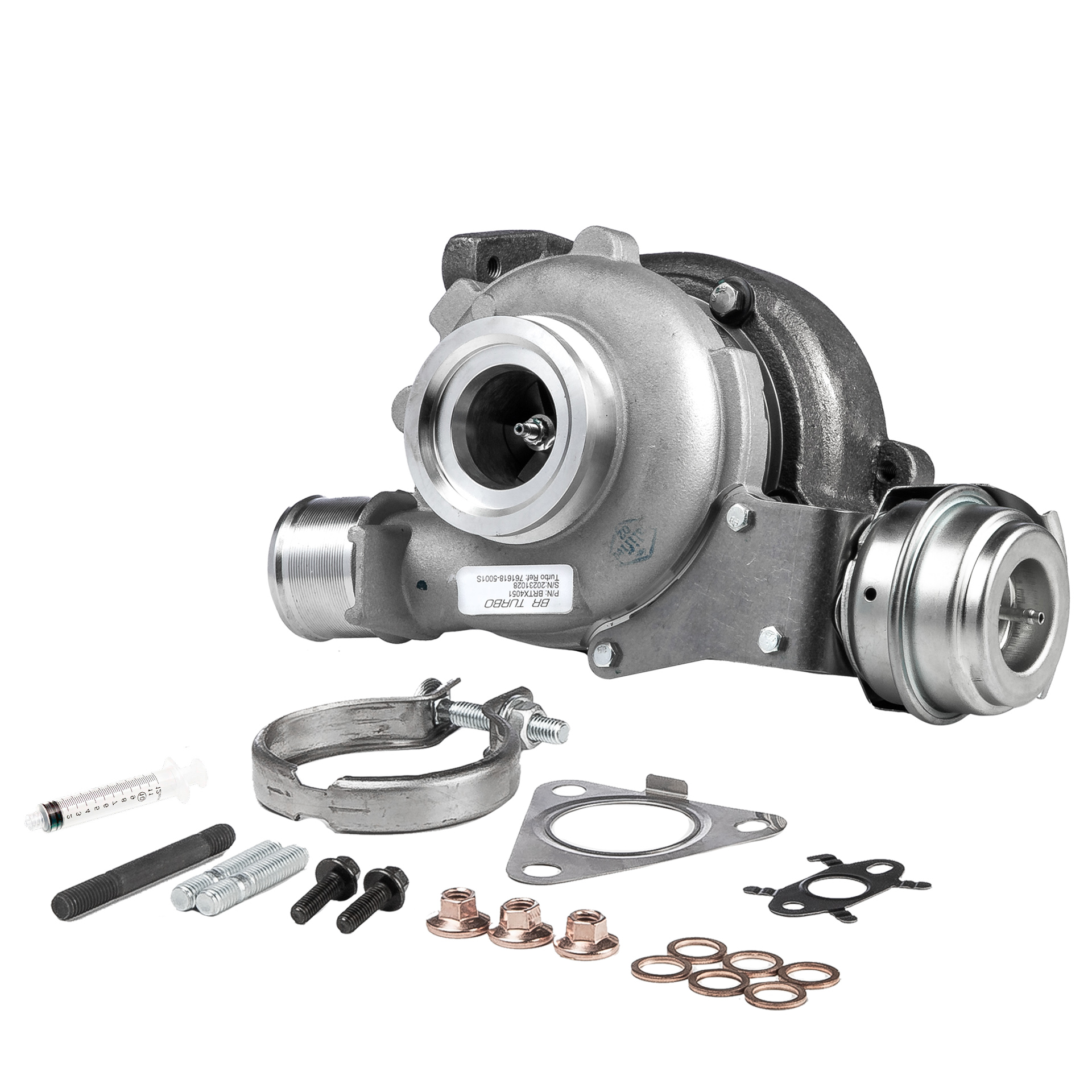 Número OEM 8.200.735.758 - Turbocompressor BRTX4051M RENAULT, SUZUKI, DACIA, SANTANA, RENAULT TRUCKS