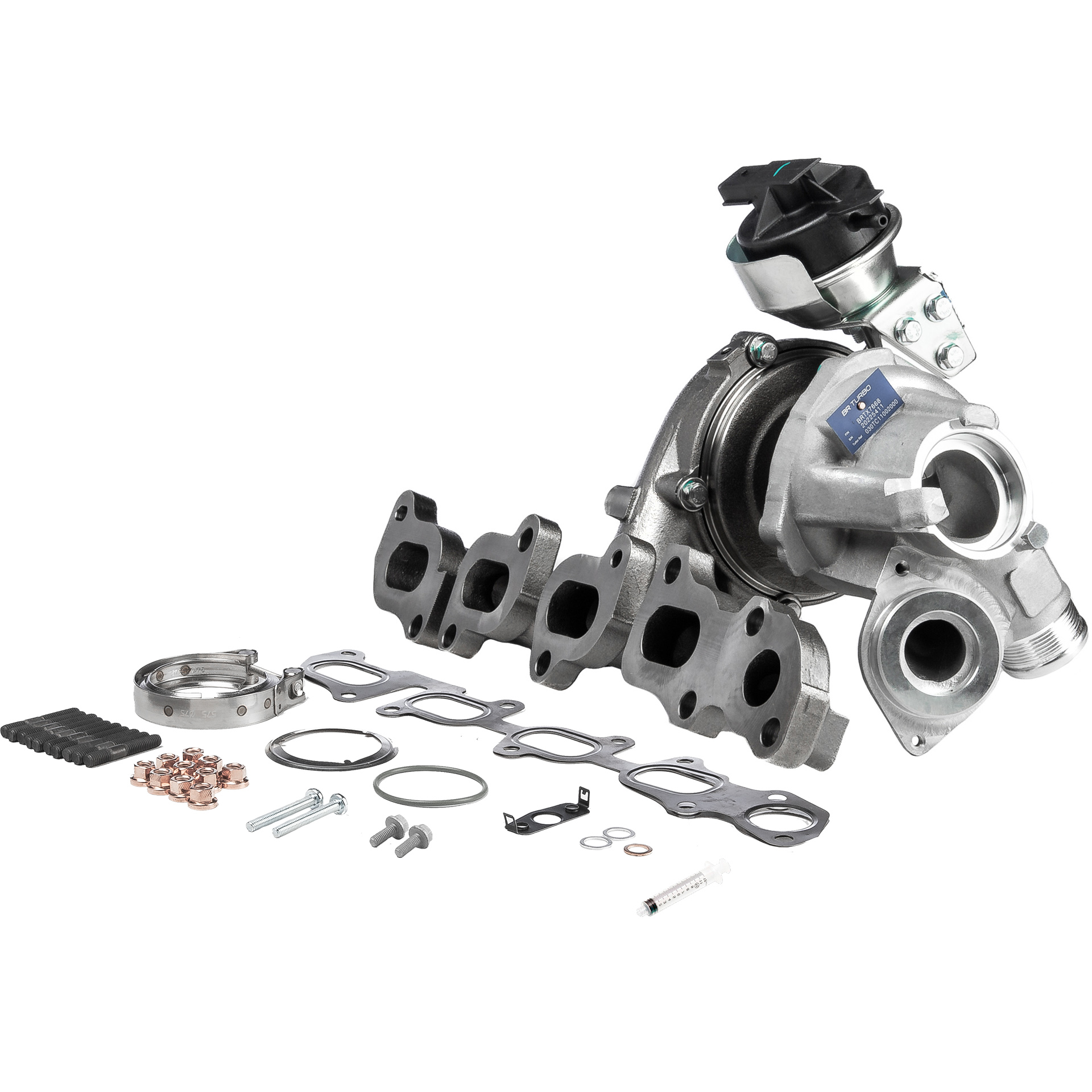 Número OEM 04L 253 010 BX - Turbocompressor BRTX7668M VW, AUDI, SEAT, SKODA