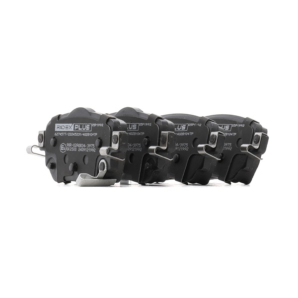 Kit pastiglie freni 402B1047P RIDEX PLUS RENAULT Kadjar (HA_, HL_) 1.6 dCi 130 2024 130 CV