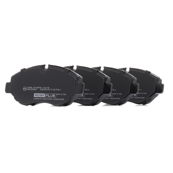 Número OEM 2E0 698 151 - Pastilhas de travão 402B1402P VW, MERCEDES-BENZ, AUDI, SEAT, SKODA