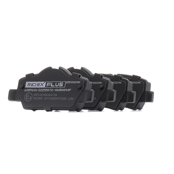 Brake pad set 402B0844P RIDEX PLUS 34 21 6 861 641 BMW, MINI