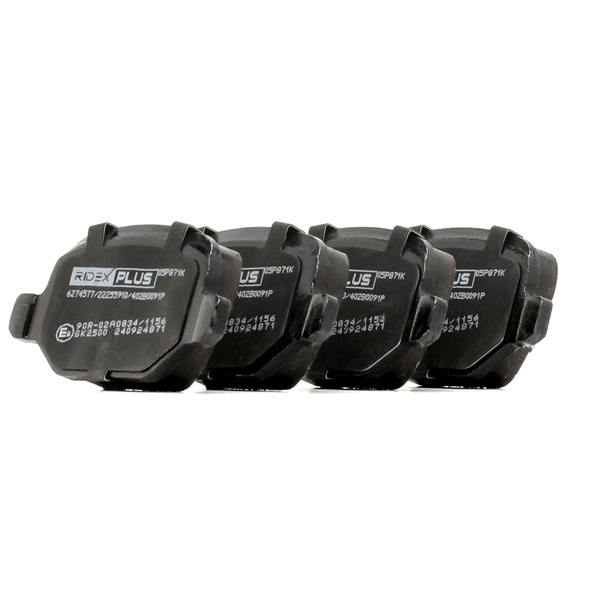 Kit pastiglie freni 402B0091P RIDEX PLUS ALFA ROMEO 147 (937) 1.9 JTD (937.AXD1A, 937.BXD1A, 937.AXV1A, 937.BXB1A,... 2009 115 CV