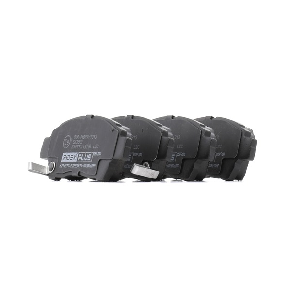 Kit pastiglie freni 402B0109P RIDEX PLUS TOYOTA Yaris II Hatchback (XP9) 1.33 VVT-i (NSP90_) 2011 99 CV