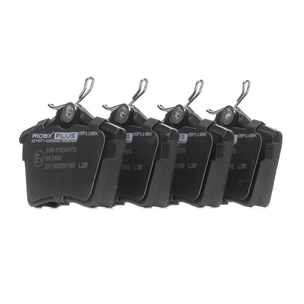 RIDEX PLUS 402B0128P brake pads PEUGEOT 407 Saloon 2.2 HDi (6D4HTH) 170hp 2010