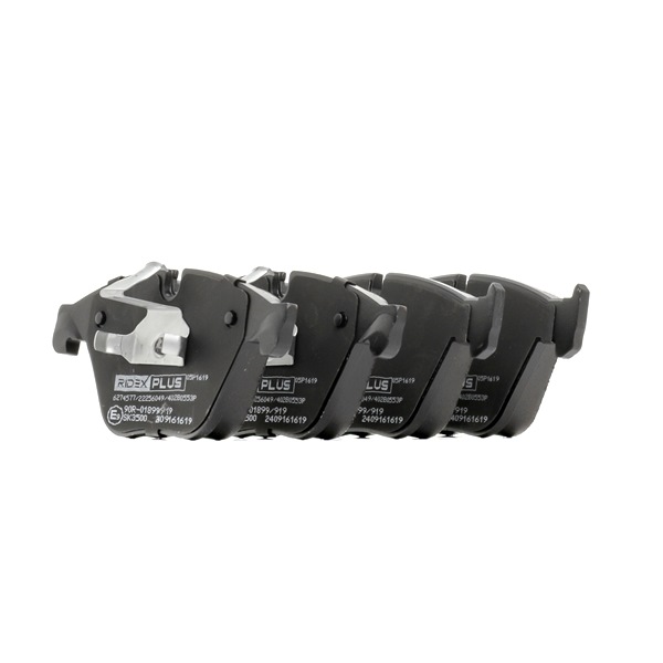 Brake pad set 402B0553P RIDEX PLUS 34 11 6 850 886 BMW, LANCIA