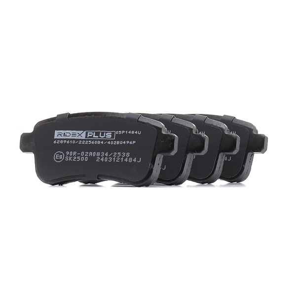 Juego de pastillas de freno 402B0496P RIDEX PLUS RENAULT Clio V Hatchback (BF) 1.0 SCe 65 (B7MR) 2020 65 cv