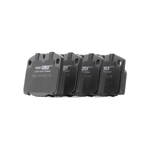 Juego de pastillas de freno 402B0340P RIDEX PLUS OPEL Corsa A CC (S83) 1.3 S (F08, M08, F68, M68) 1986 70 cv