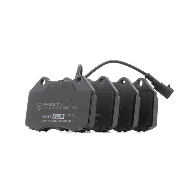 RIDEX PLUS | Pastillas con contacto avisador de desgaste, Eje delantero, sin accesorios 402B1371P ALFA ROMEO 4C Coupé (960_) 2024 baratos online