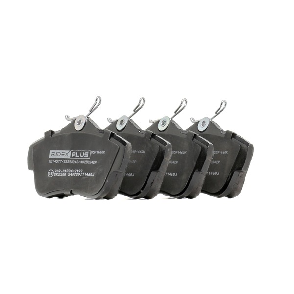 RIDEX PLUS 402B0342P Bremsbeläge FIAT Scudo (270_, 272_) 2.0 D Multijet 4x4 120 PS Diesel 2013