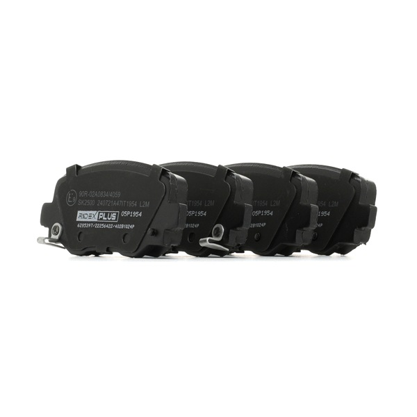 Brake pad set 402B1024P RIDEX PLUS 7 736 714 5 FIAT, ALFA ROMEO, JEEP, CHRYSLER, DODGE