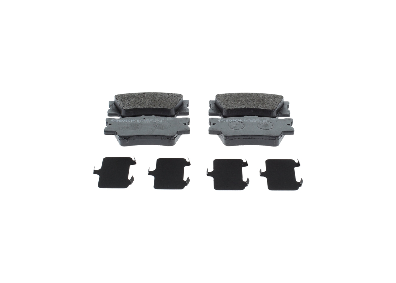 OEM-Nummer 04466 02220 - Bremsbeläge 0 986 460 119 TOYOTA, DAIHATSU, LEXUS, WIESMANN, SATURN