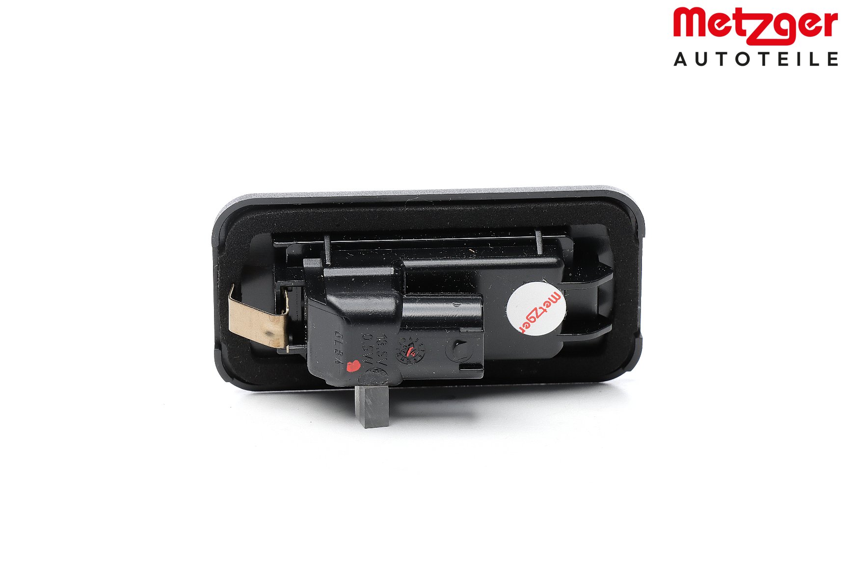 2080115 METZGER Number Plate Light Left, Right, with bulb holder, with LED, with E quality seal, LED