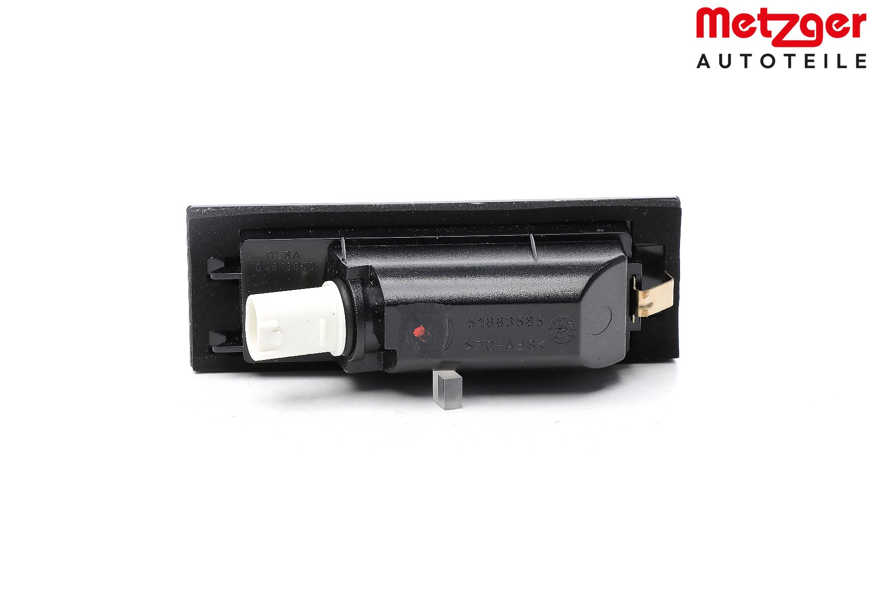 2080119 METZGER Number plate light bulb Left, Right, with bulb holder, with bulb, with E quality seal, W5W