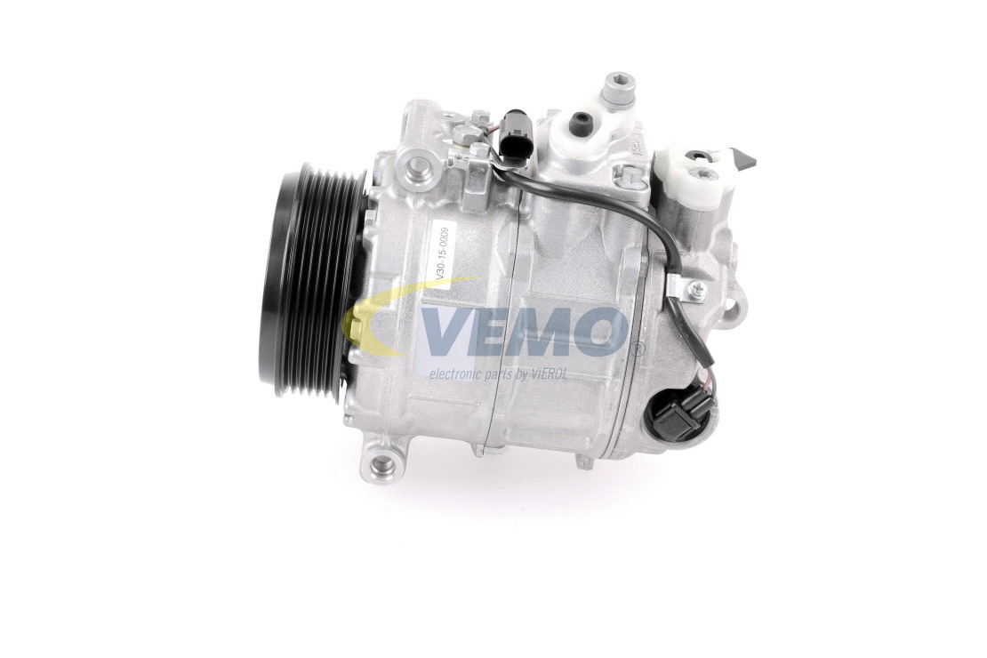 Número OEM A 001 230 58 11 - Compresor, aire acondicionado V30-15-0009 MERCEDES-BENZ, VOLVO, JAGUAR, DODGE