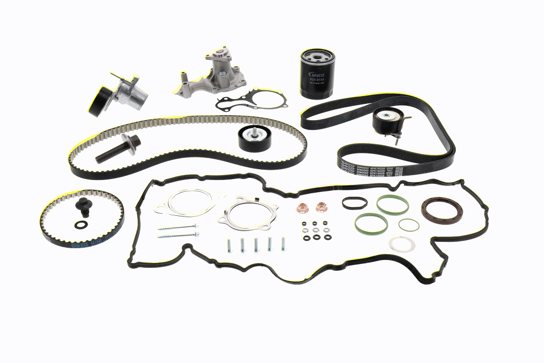 Timing belt kit V25-3224 VAICO 1 105 916 FORD, AC
