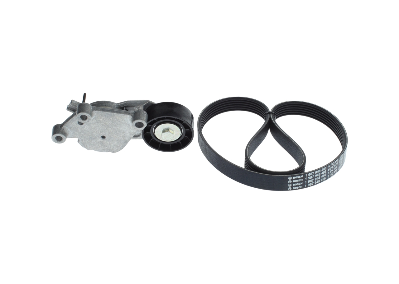 Numéro OEM 16 138 441 80 - Jeu de courroies trapézoïdales à nervures 1 987 600 730 PEUGEOT, CITROËN, FORD, OPEL, MINI
