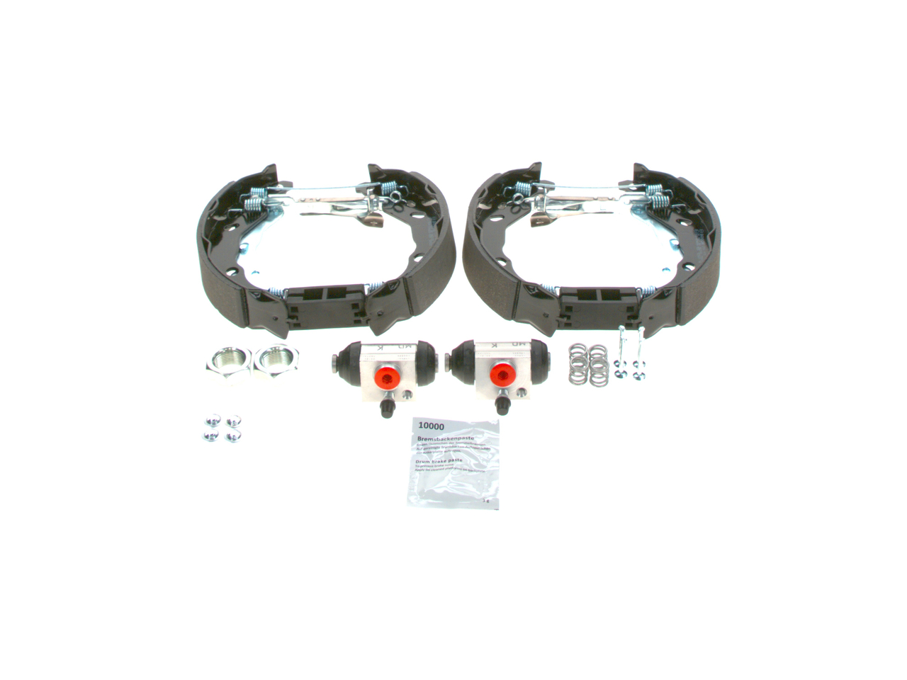 BOSCH | Zestaw hamulca bębnowego z dodatkami, z cylinderkiem hamulcowym 0 204 114 181 CITROËN C2 Hatchback (JM) 2004 tanie online