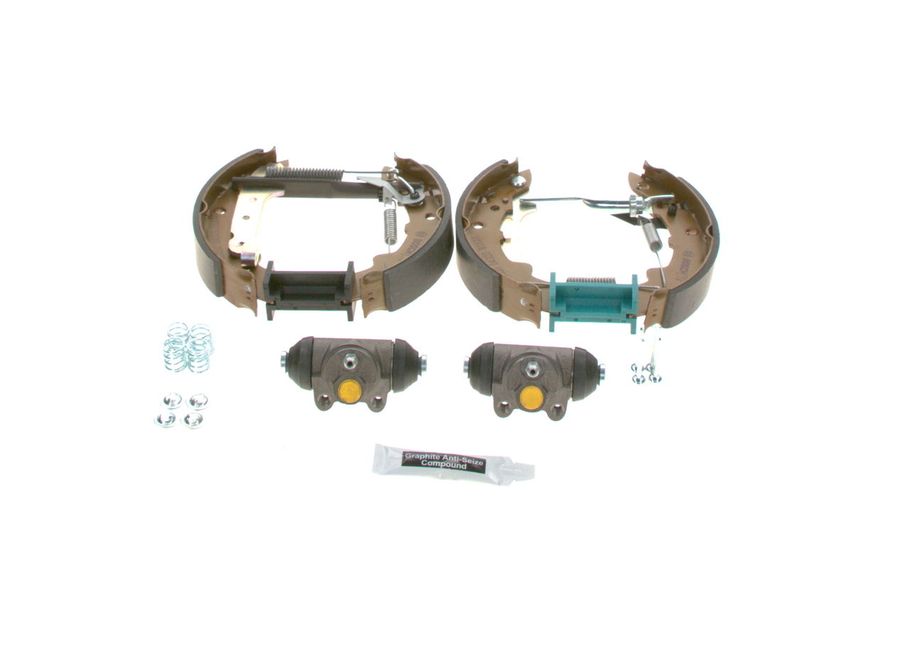 BOSCH | Juego de forros de freno de tambor con accesorios, con cilindro de freno de rueda 0 204 114 512 RENAULT 4 Familiar 1983 baratos online