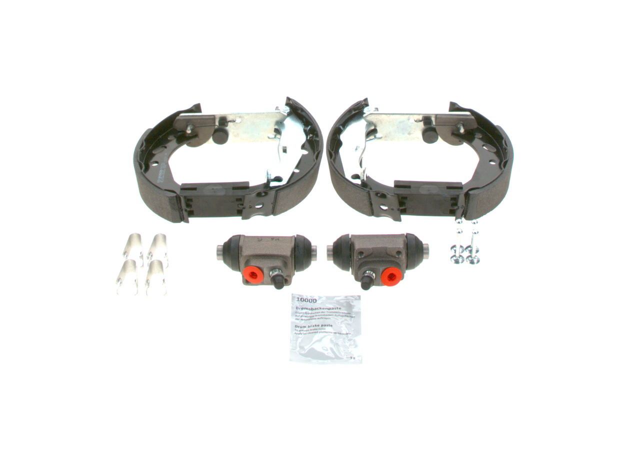 Rempakket trommelrem 0 204 114 586 BOSCH FORD Fiesta Mk4 Hatchback (JAS, JBS) 1.3 i 1996 50 Pk